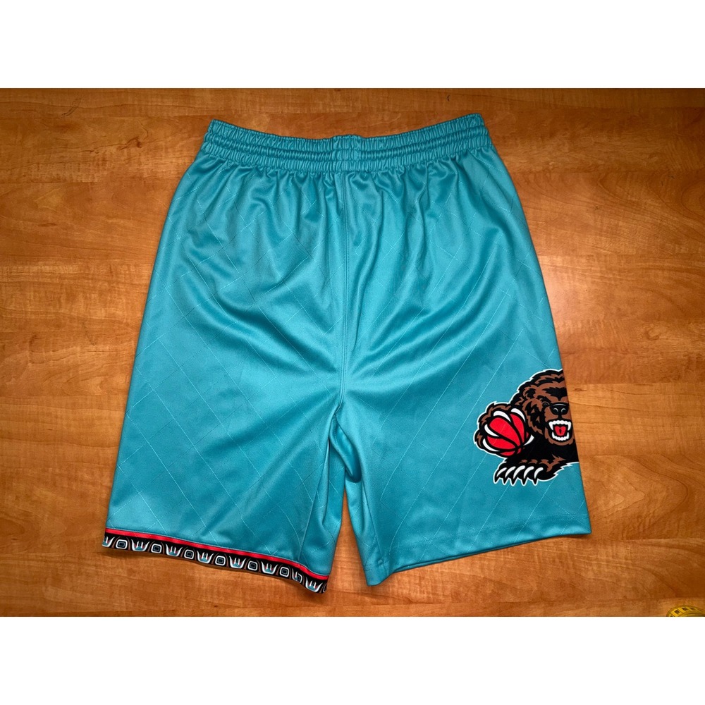 Mitchell‎ & Ness Vancouver Grizzlies Shorts Kids XL Teal NBA Hardwood Classics